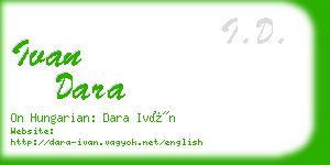 ivan dara business card